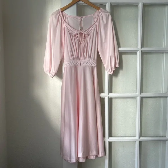open lace back dress Vintage 50s Filco Tea Dress